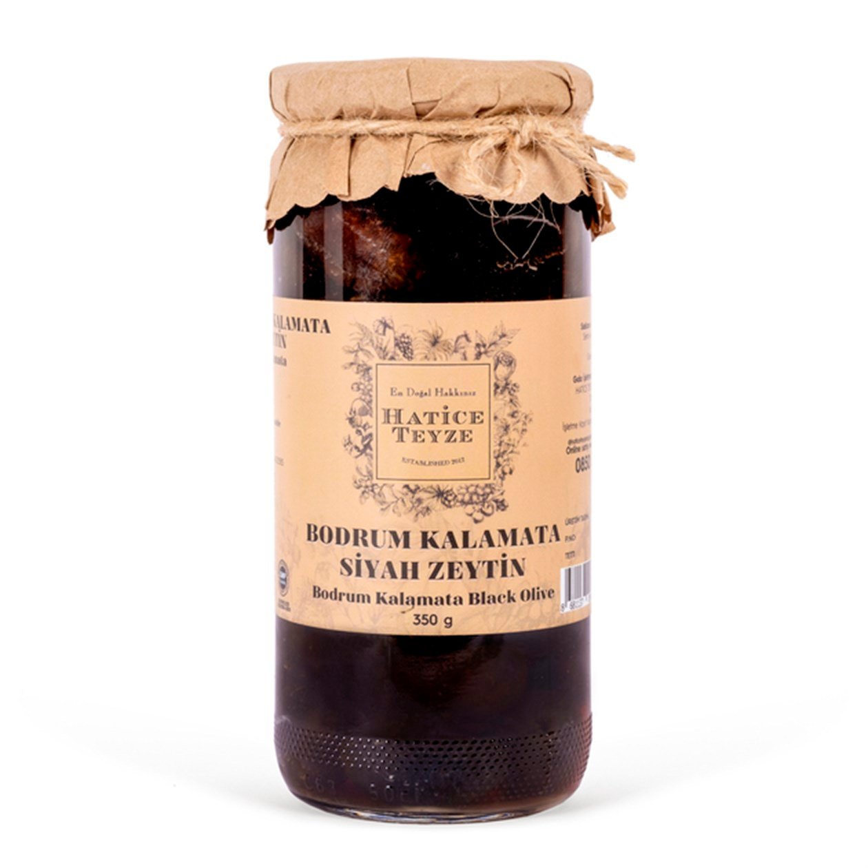 Bodrum Kalamata Siyah Zeytin - 350 gr - Zeytin
