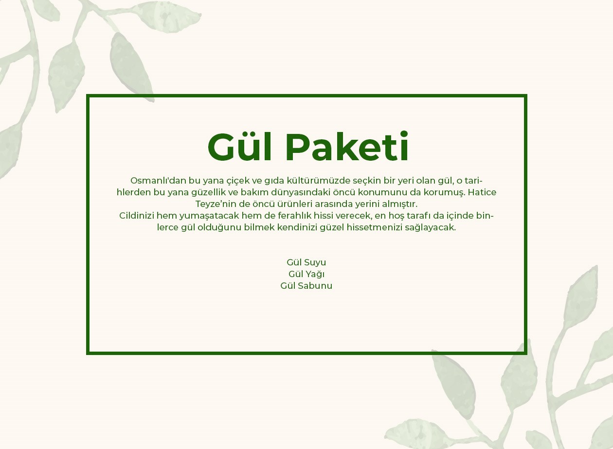 Gül Paketi-Süper Setler