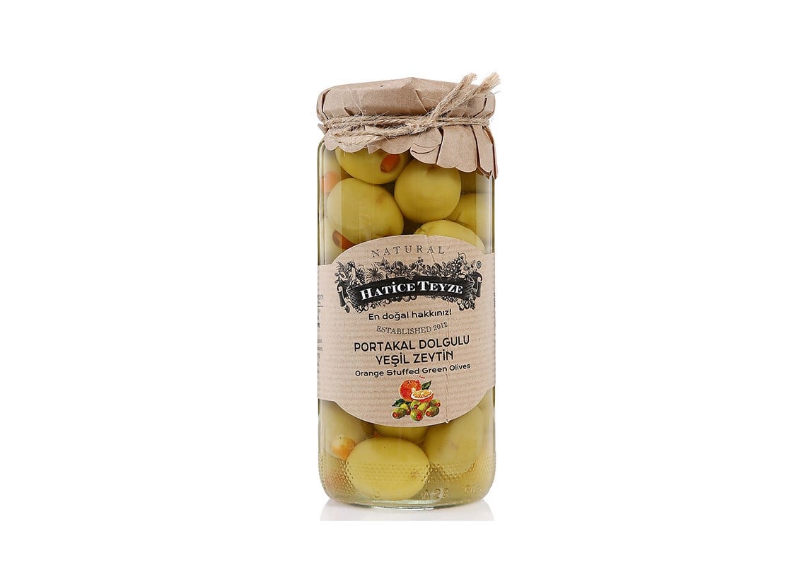 Portakal Dolgulu Yeşil Zeytin - 420 gr.-