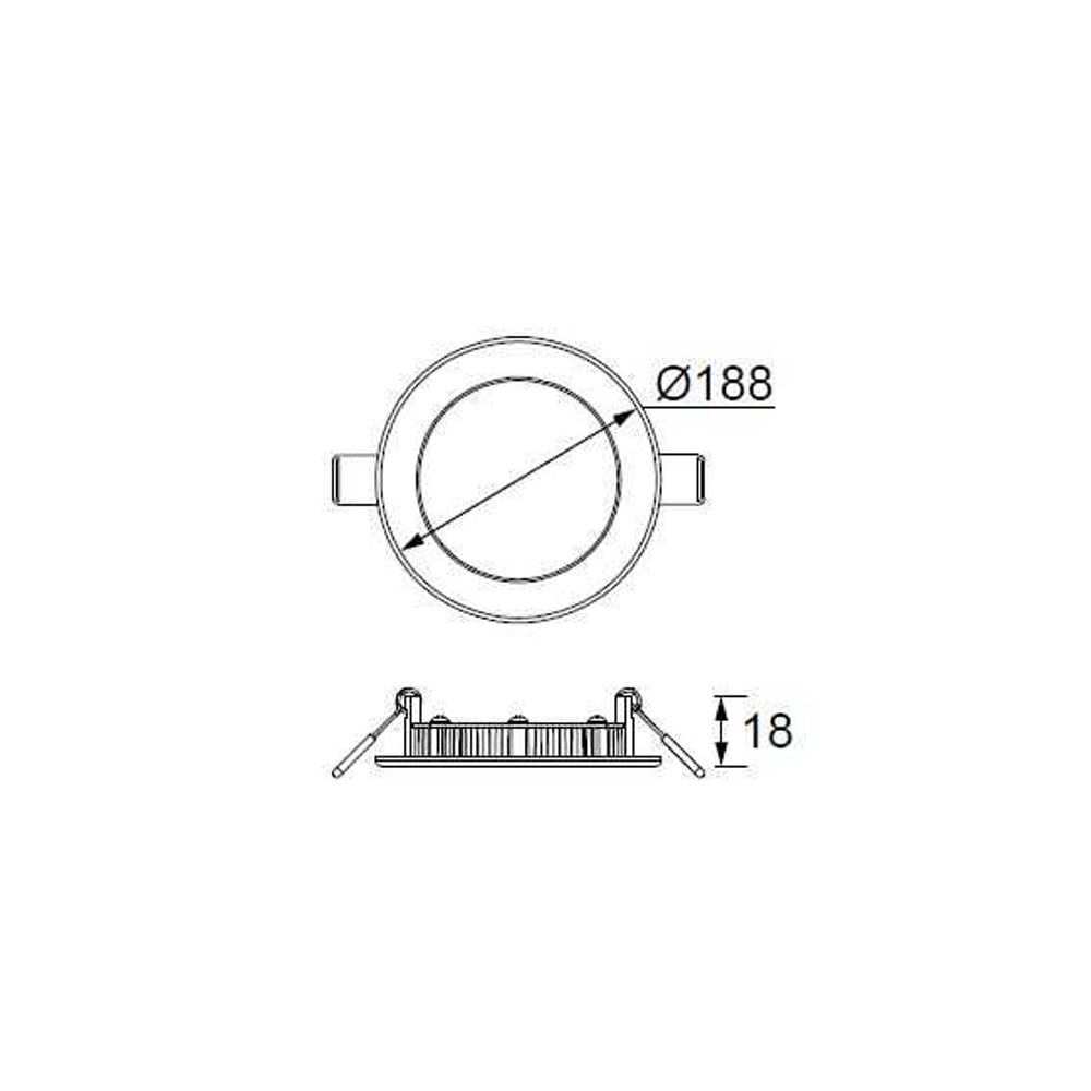 Jupiter 15W Sıva Altı Yuvarlak Led Panel LD474 B, S