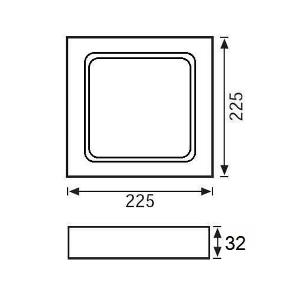 Jupiter 18W Sıva Üstü Led Panel LC445 S