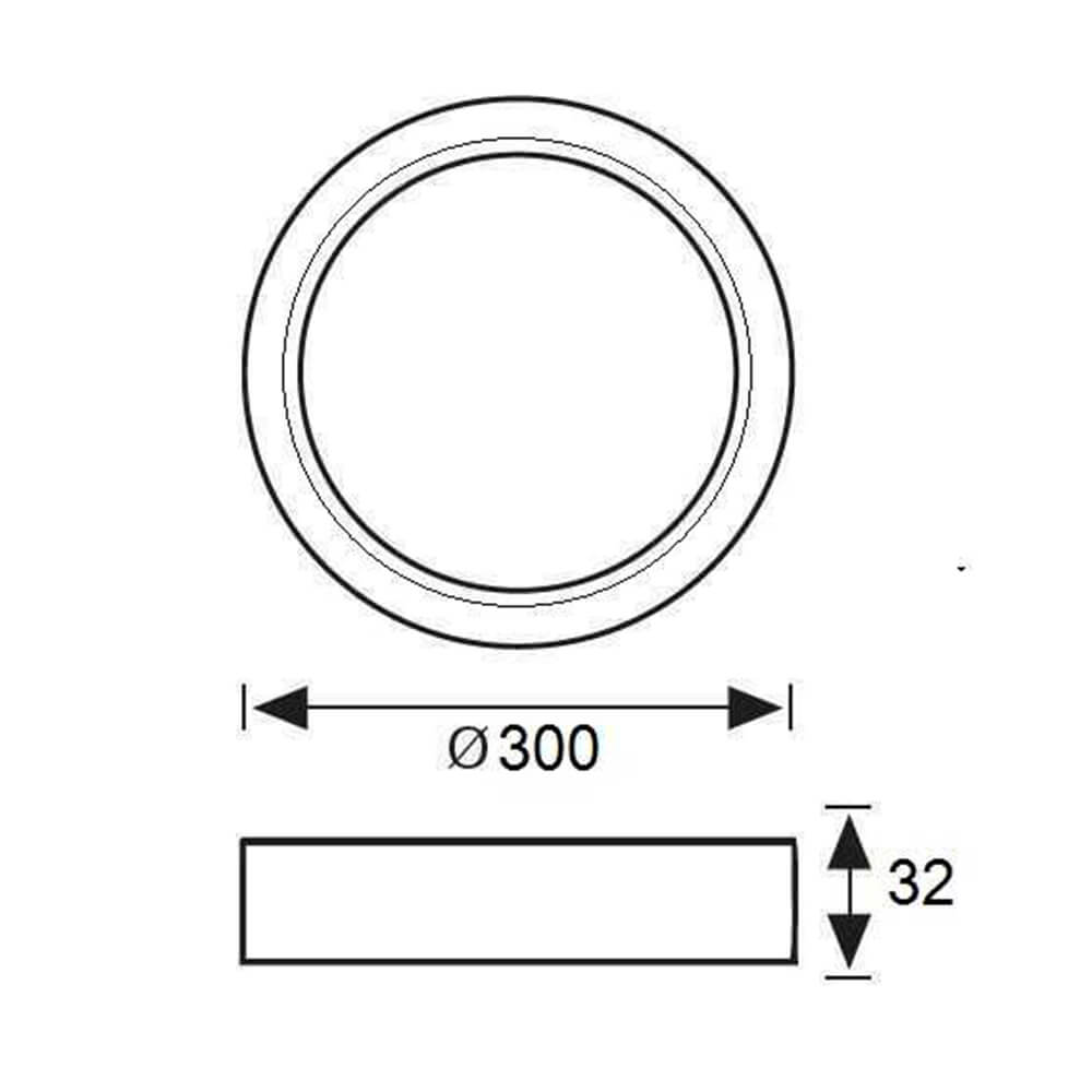 Jupiter 24W Sıva Üstü Led Panel LC444 S