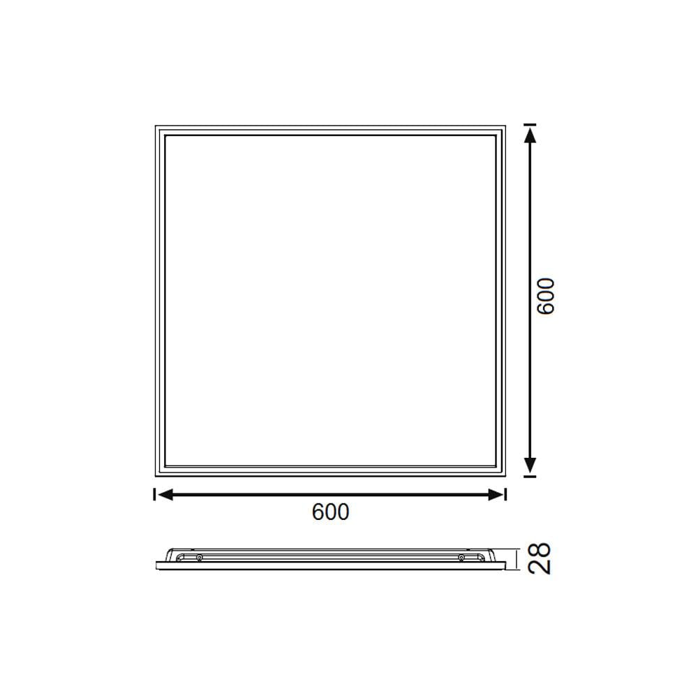 Jupiter 48W 60x60 Sıva Altı Slim Backlight Panel JK6060 S