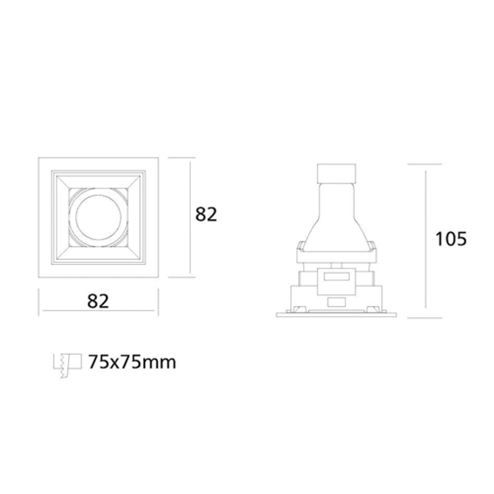 Jupiter Hareketli Kare Spot JH720 B