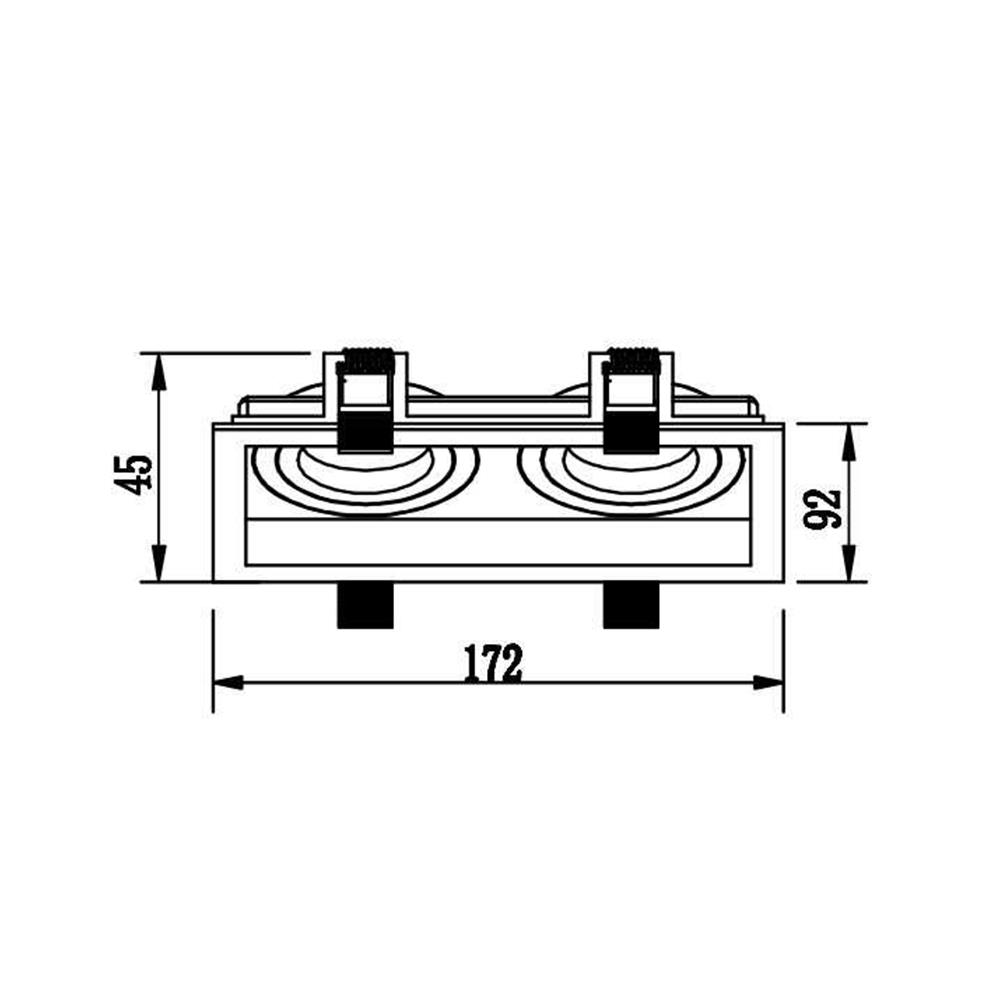 Jupiter Sıva Altı 2'li Hareketli Spot JH840 B