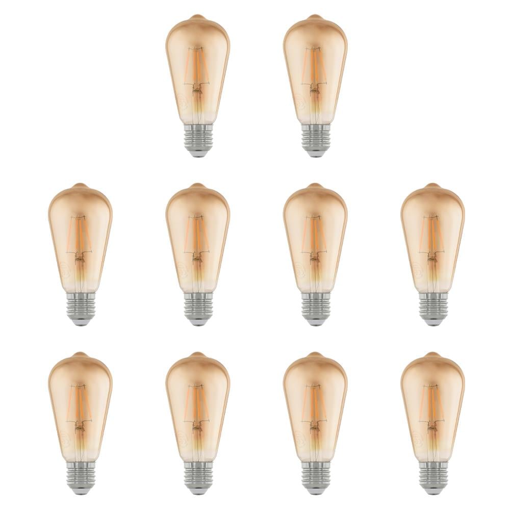 Led Lamp 6W St64 Rustik LED Ampul 10'lu Paket