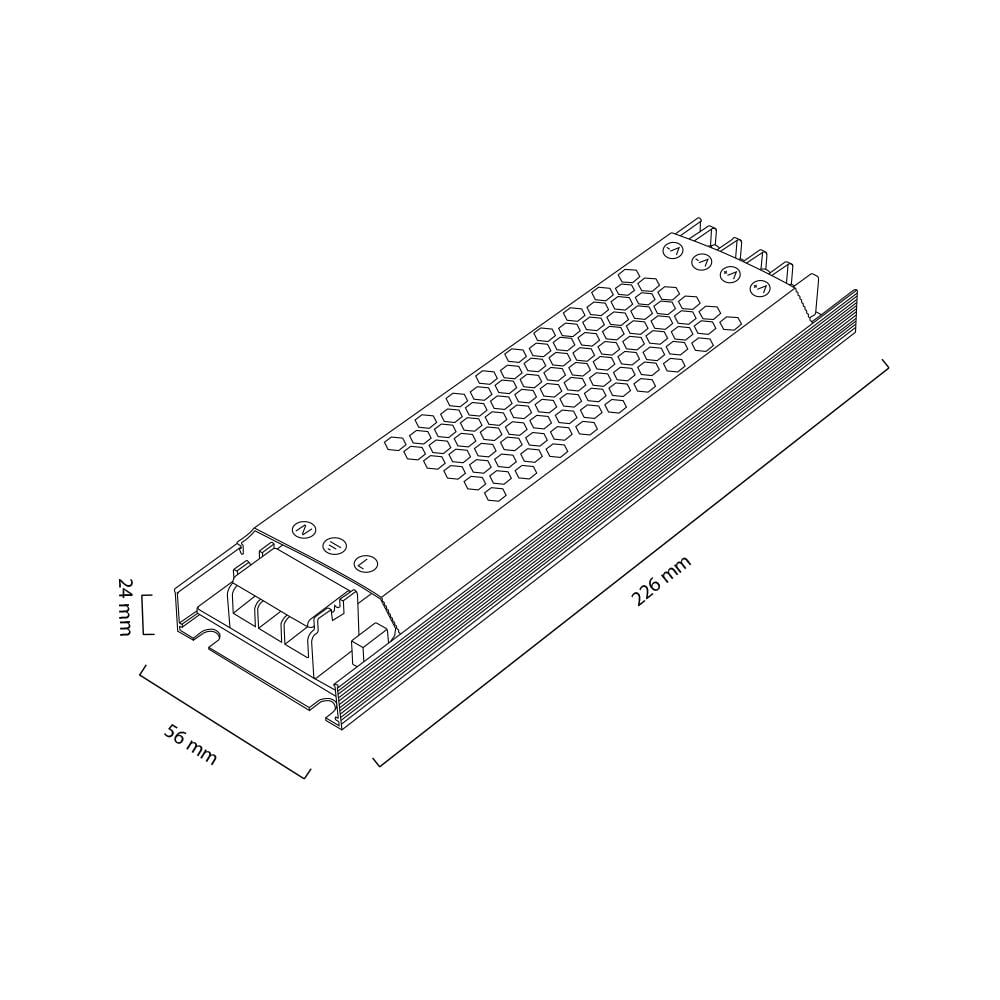 Nevo 24V 8.3A Slim LED Trafosu NT200-24