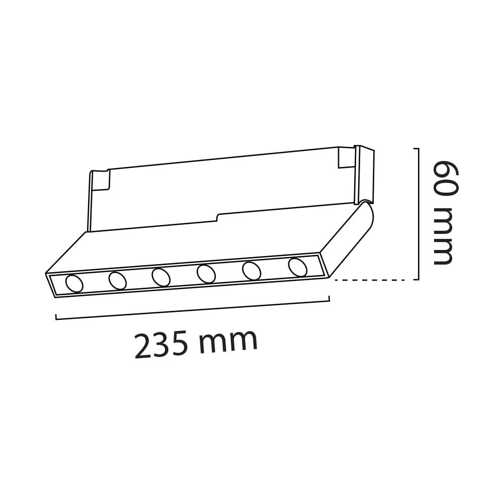 Nevo 48V 10W Mini Magnet Armatür Siyah NMA802-2