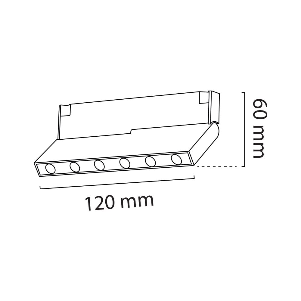 Nevo 48V 5W Mini Magnet Armatür Siyah NMA802-1,02