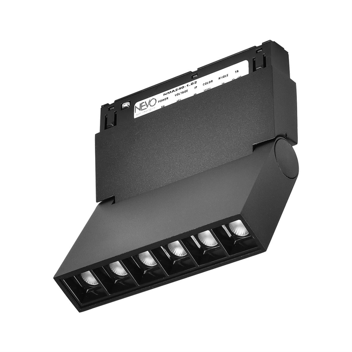 Nevo 48V Frame Led Akordiyon Magnet Armatür Siyah NMA240-1,02