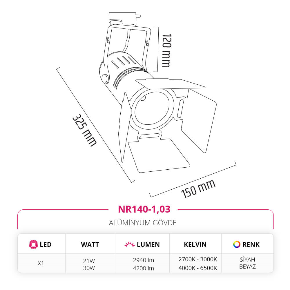 Nevo Dekoratif Ray Spot NR140-1,03