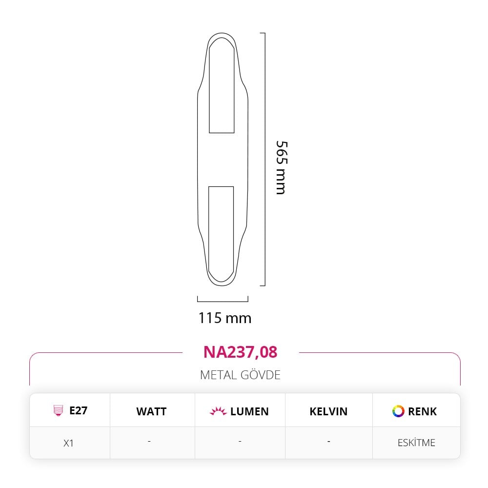 Nevo İç Mekan Aplik Eskitme NA237