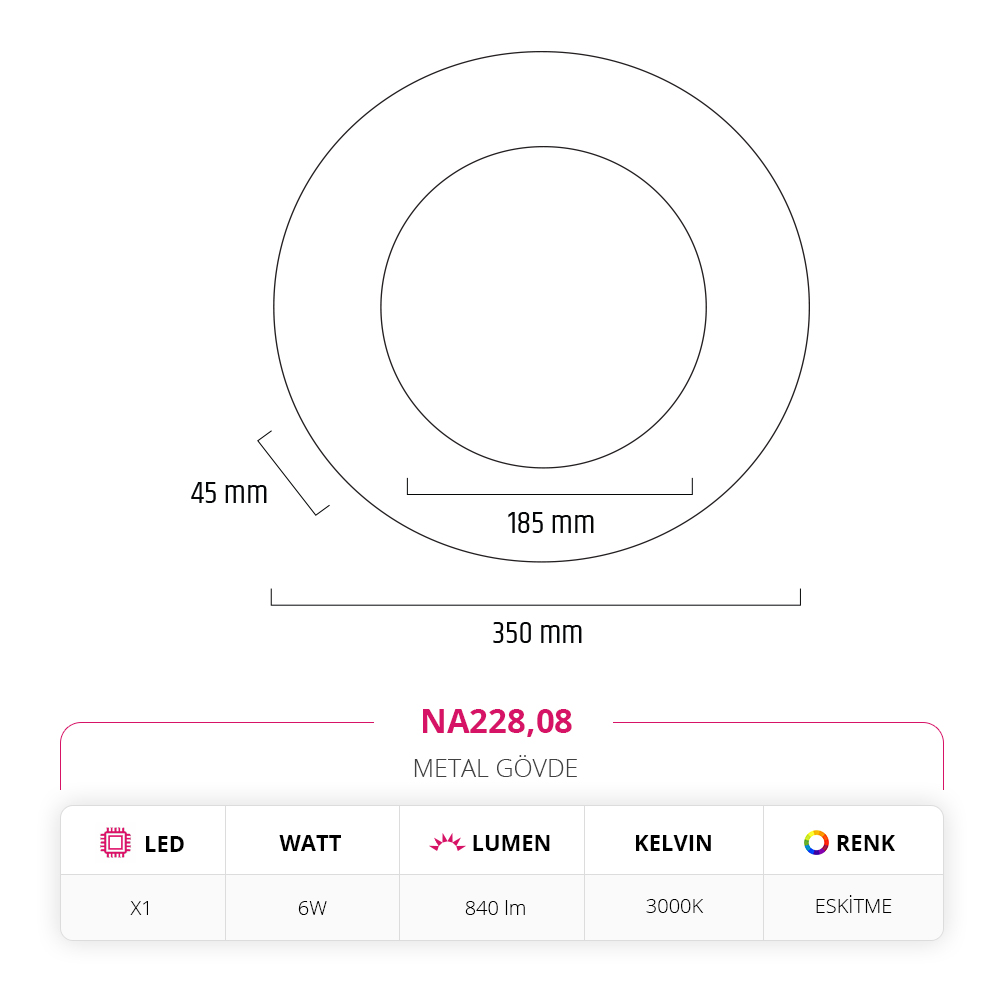 Nevo İç Mekan Aplik NA228,08
