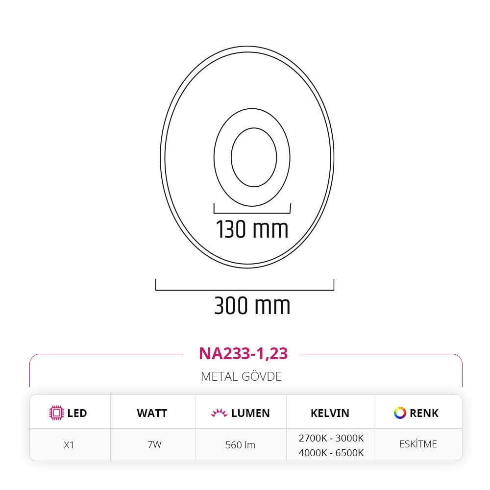 Nevo İç Mekan Aplik Siyah Eskitme NA233-1