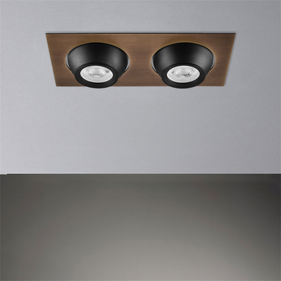 Nevo Sıva Altı İkili Led Spot Eskitme Siyah ND335-2