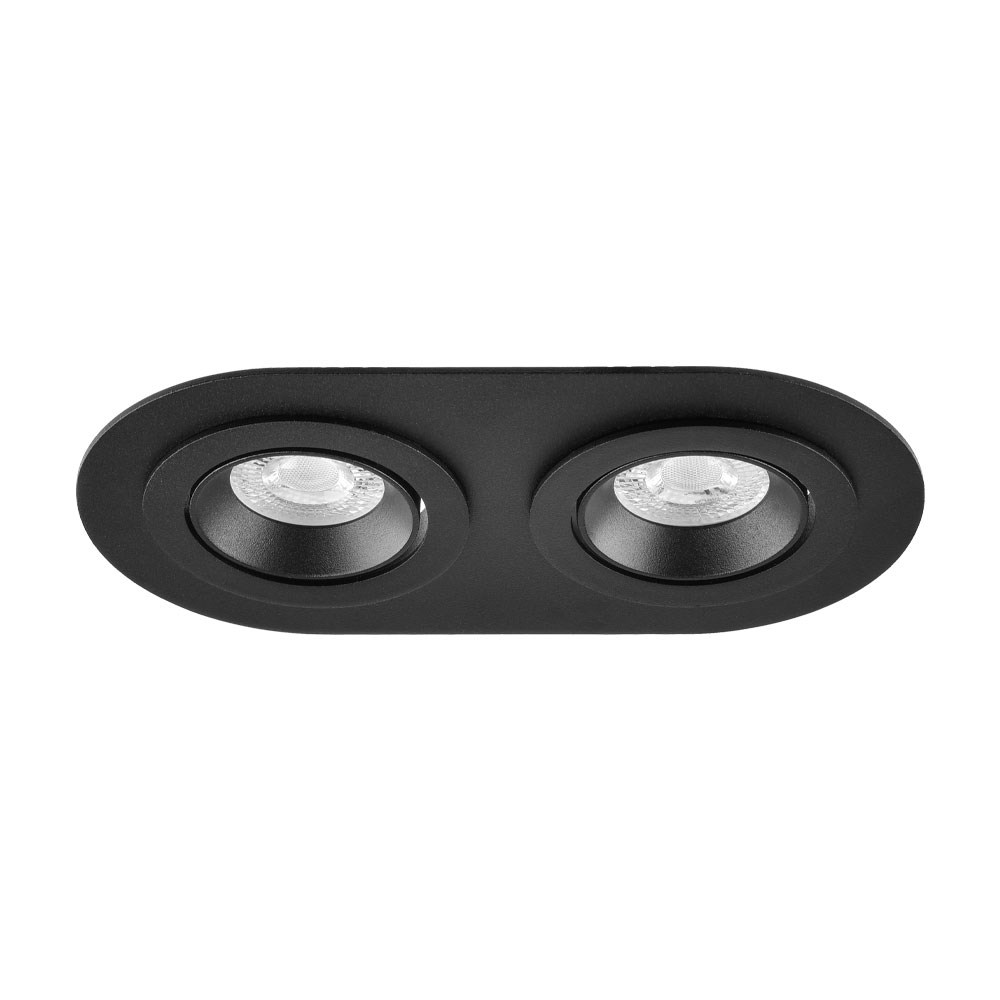 Nevo Sıva Altı İkili Led Spot Siyah ND348-2