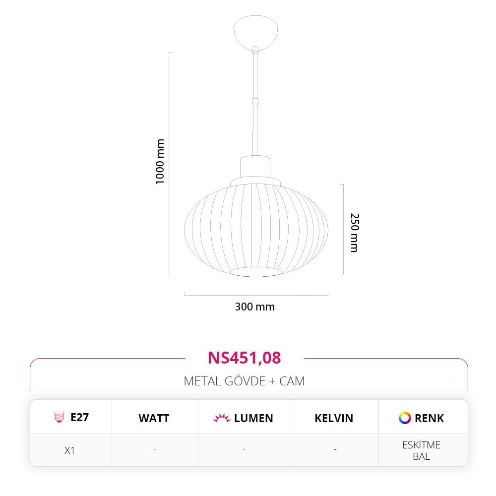 Nevo Tekli Sarkıt Bal NS451
