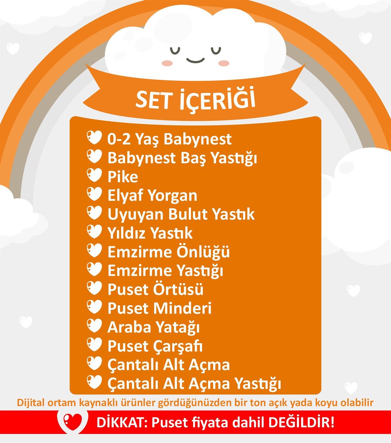 Umay BebekBebe Pembe Komple Set