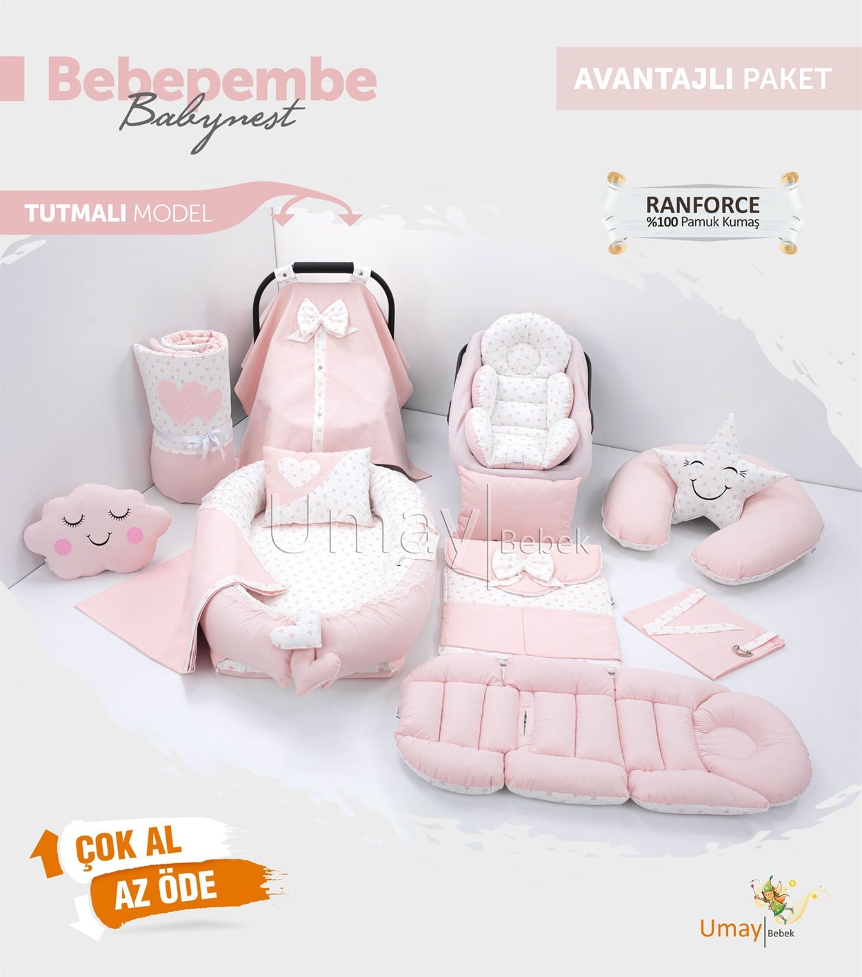 Umay BebekBebe Pembe Komple Set