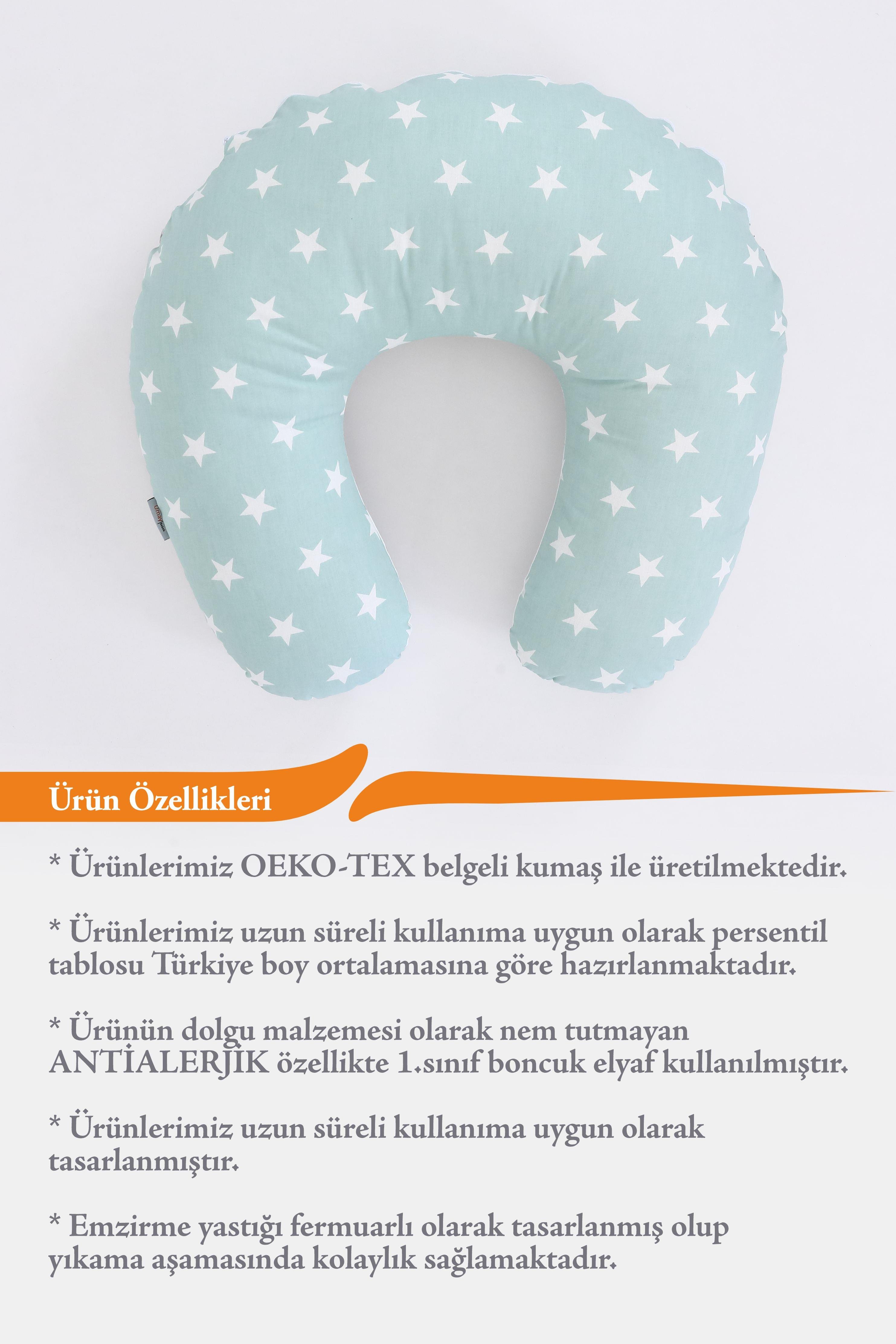 Umay BebekEmzirme Yastığı Minderi (Yeşil Gri)