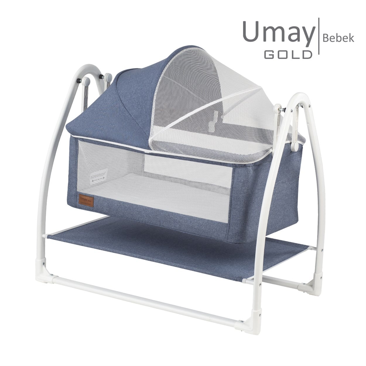 Umay BebekGold Anne Yanı Beşik (Lacivert)