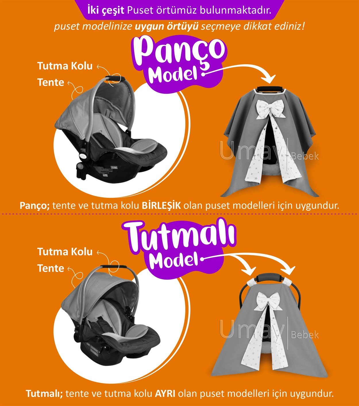 Umay BebekGri/Krem Komple Set