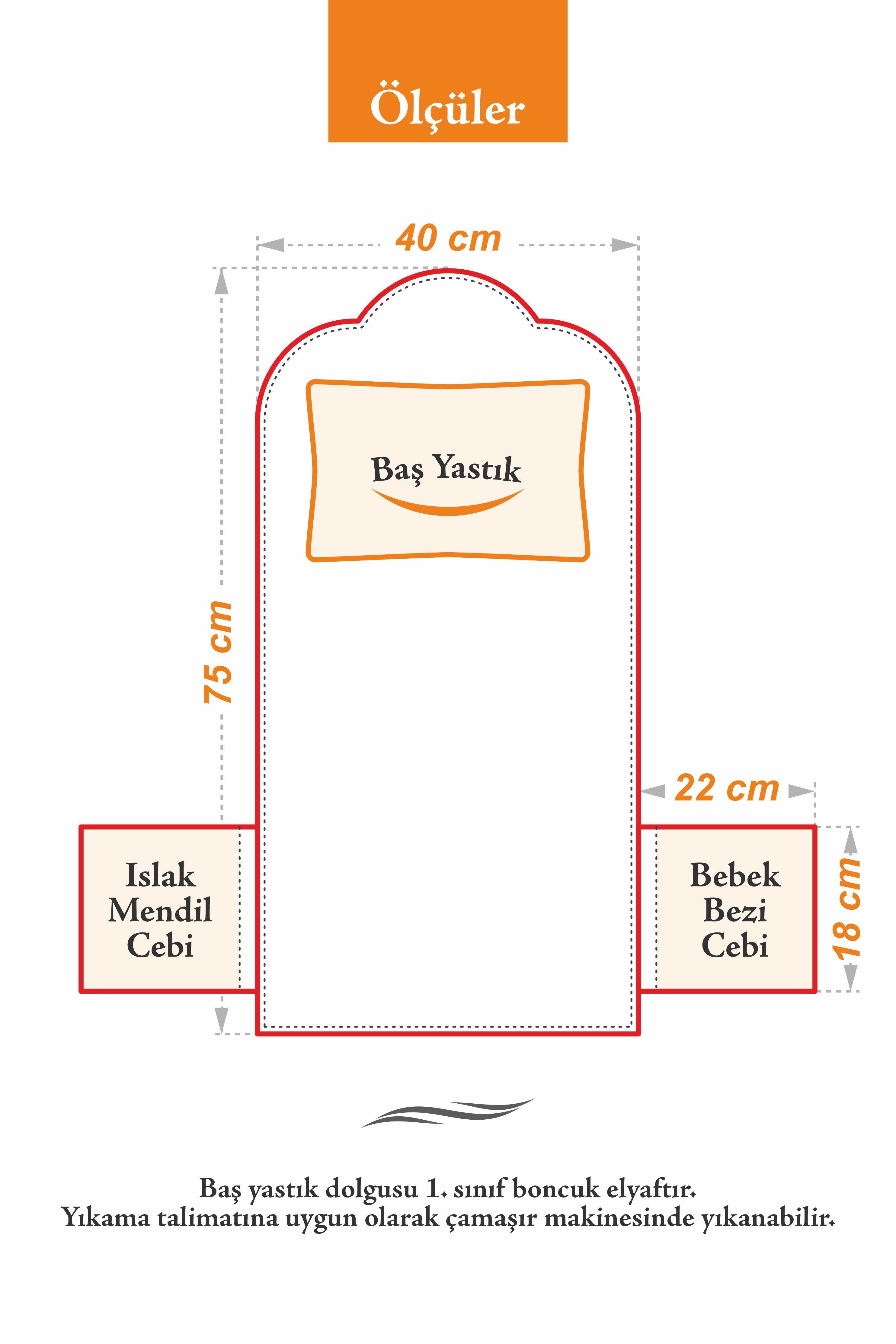 Umay BebekK.Gri Mavi Bebek Alt Açma Çantalı