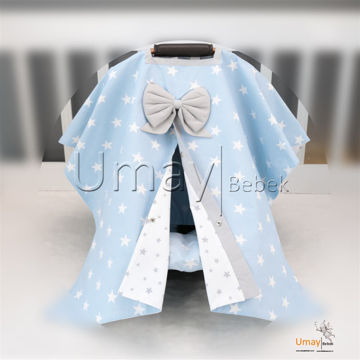 Umay BebekMavi Yıldız 2'li Puset Takımı (Panço)