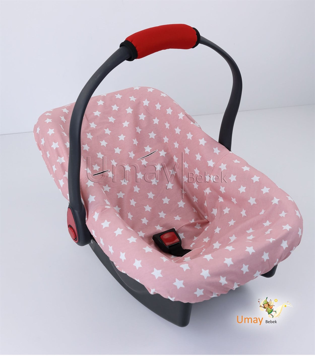 fabulinusPuset Örtüsü Takımı Minderli-Pudra Yıldız (Panço)