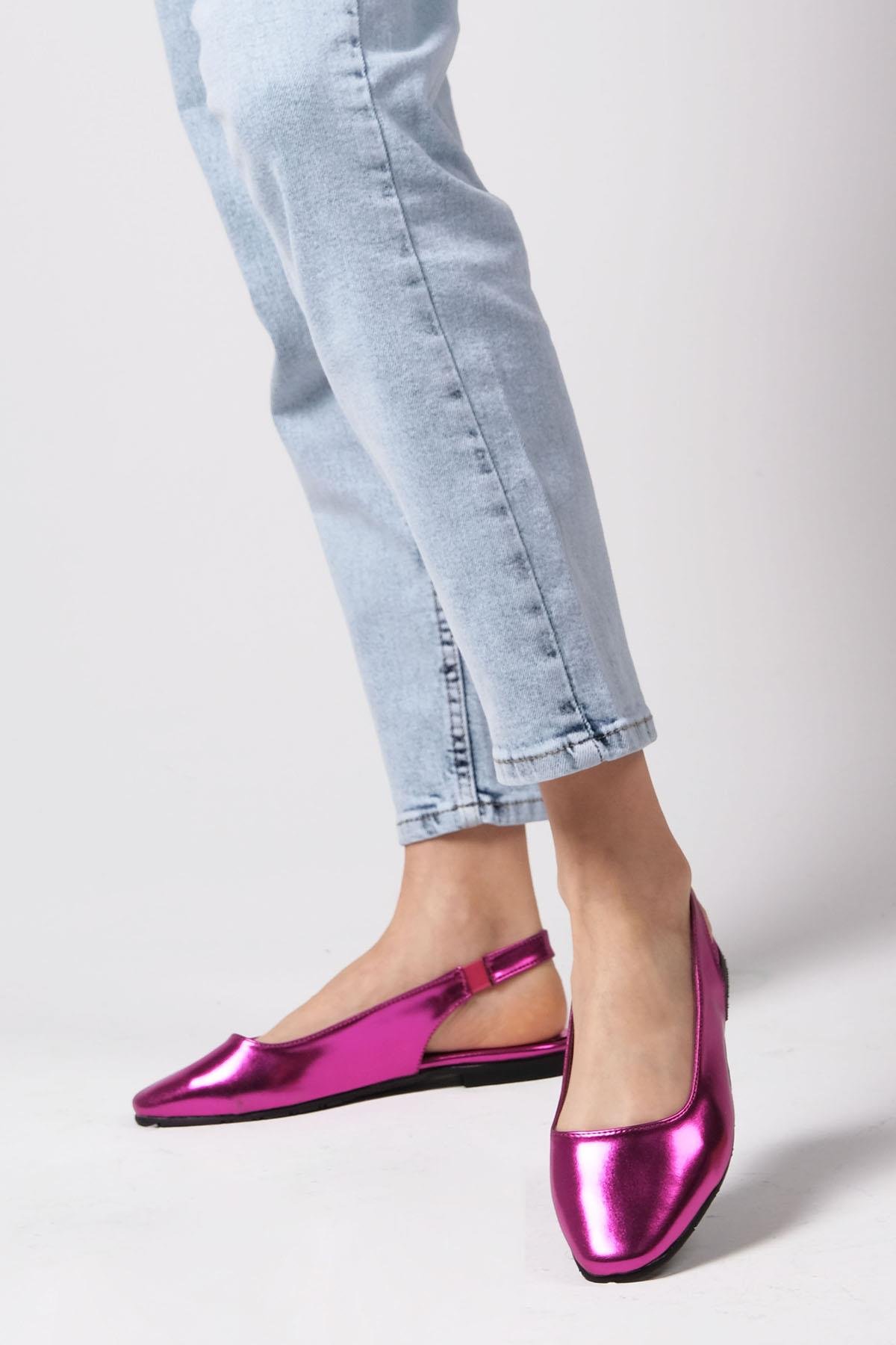 Ally Fuşya Renk Küt Burun Babet-BABET-Mio Gusto-02232FUC