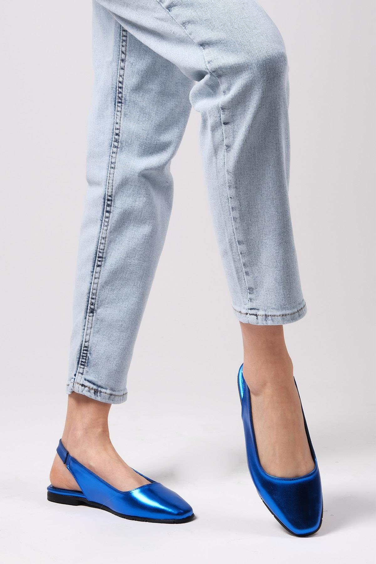 Ally Saks Mavi Renk Küt Burun Babet-BABET-Mio Gusto-02232SKC