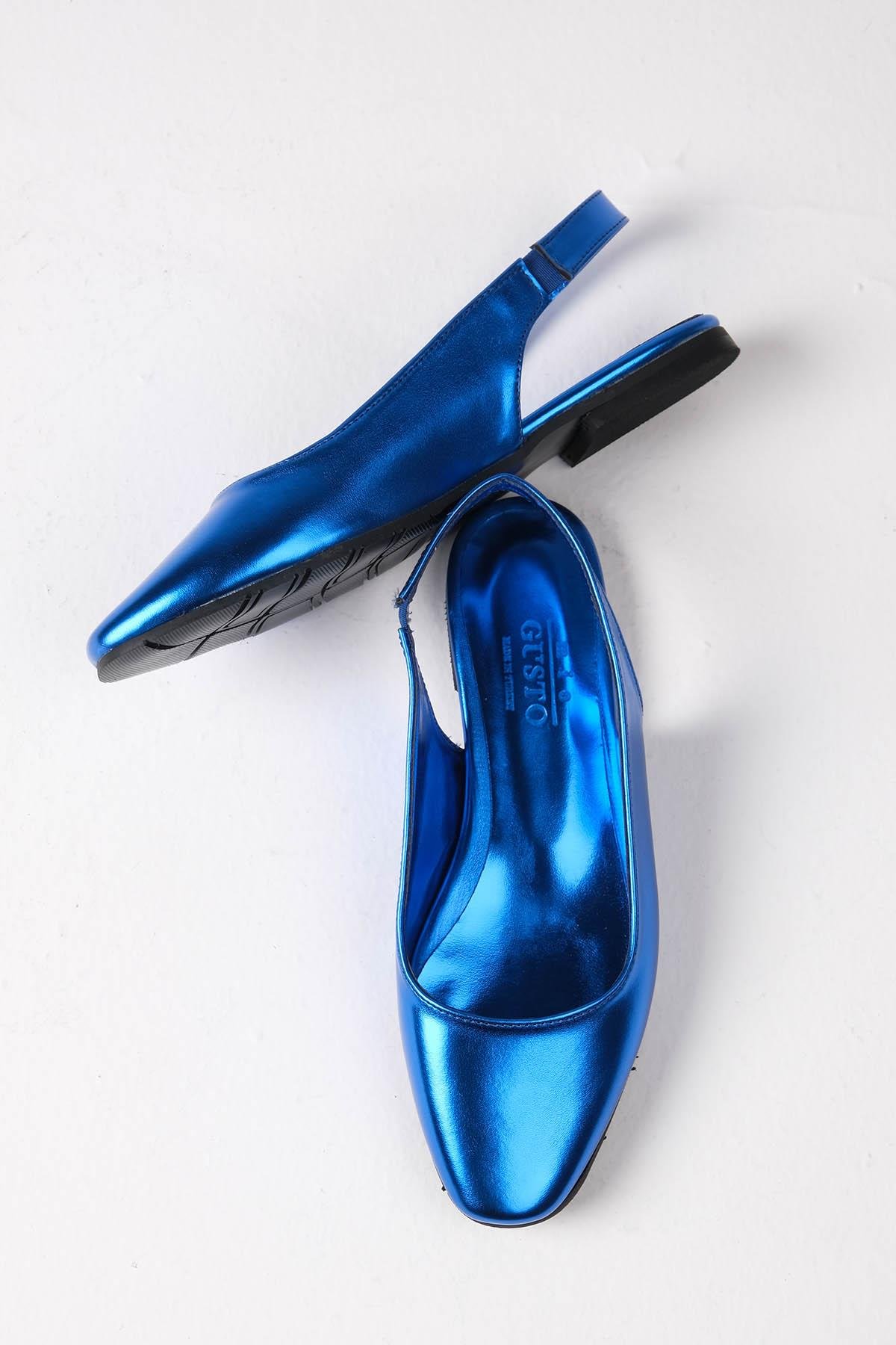 Ally Saks Mavi Renk Küt Burun Babet-BABET-Mio Gusto-02232SKC