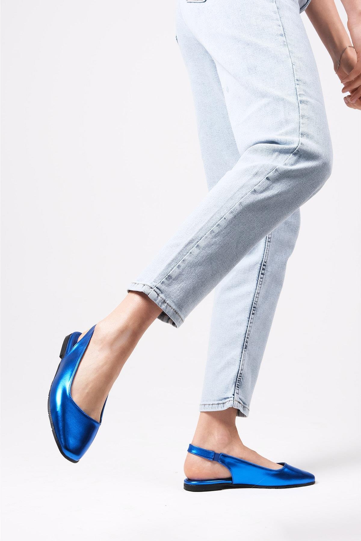 Ally Saks Mavi Renk Küt Burun Babet-BABET-Mio Gusto-02232SKC