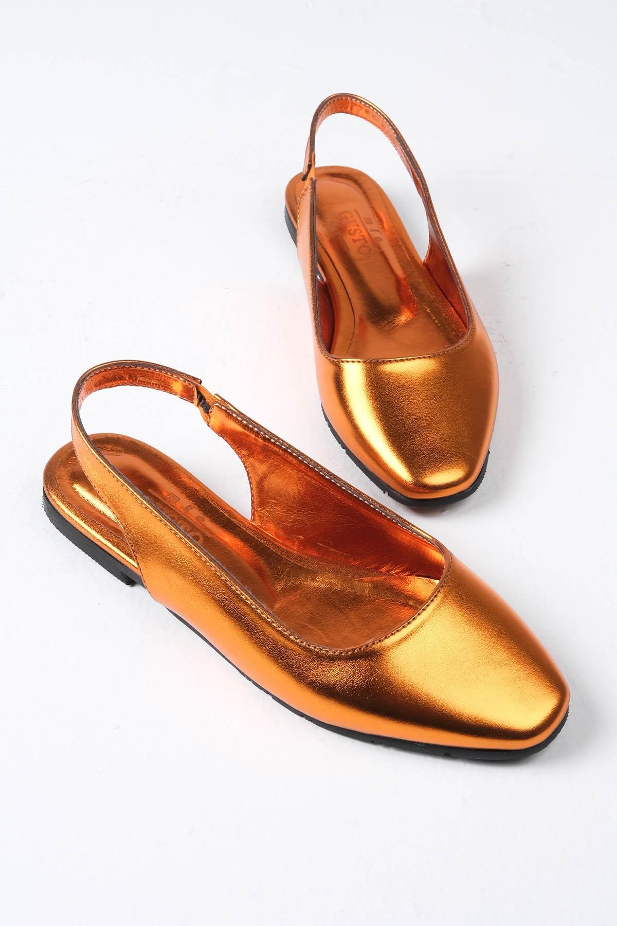 Ally Turuncu Renk Küt Burun Babet-BABET-Mio Gusto-02232ORC