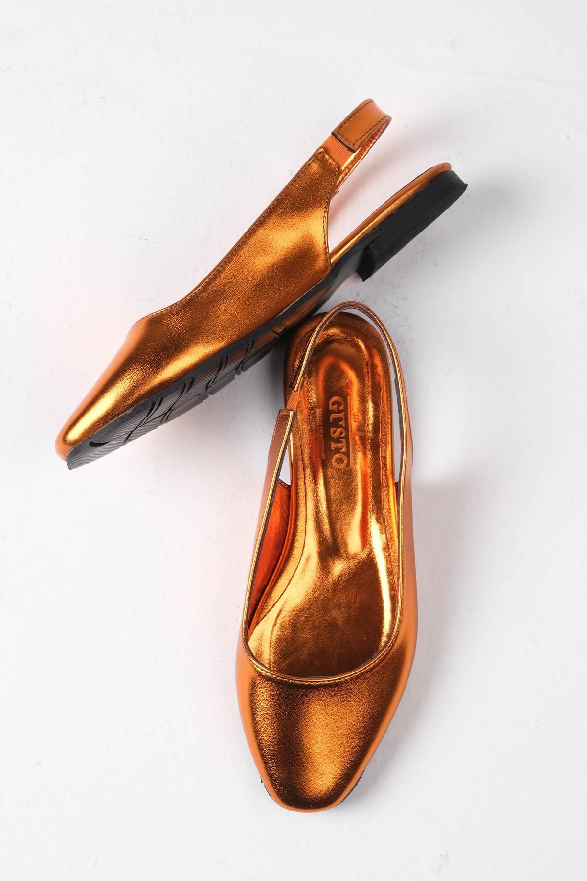 Ally Turuncu Renk Küt Burun Babet-BABET-Mio Gusto-02232ORC