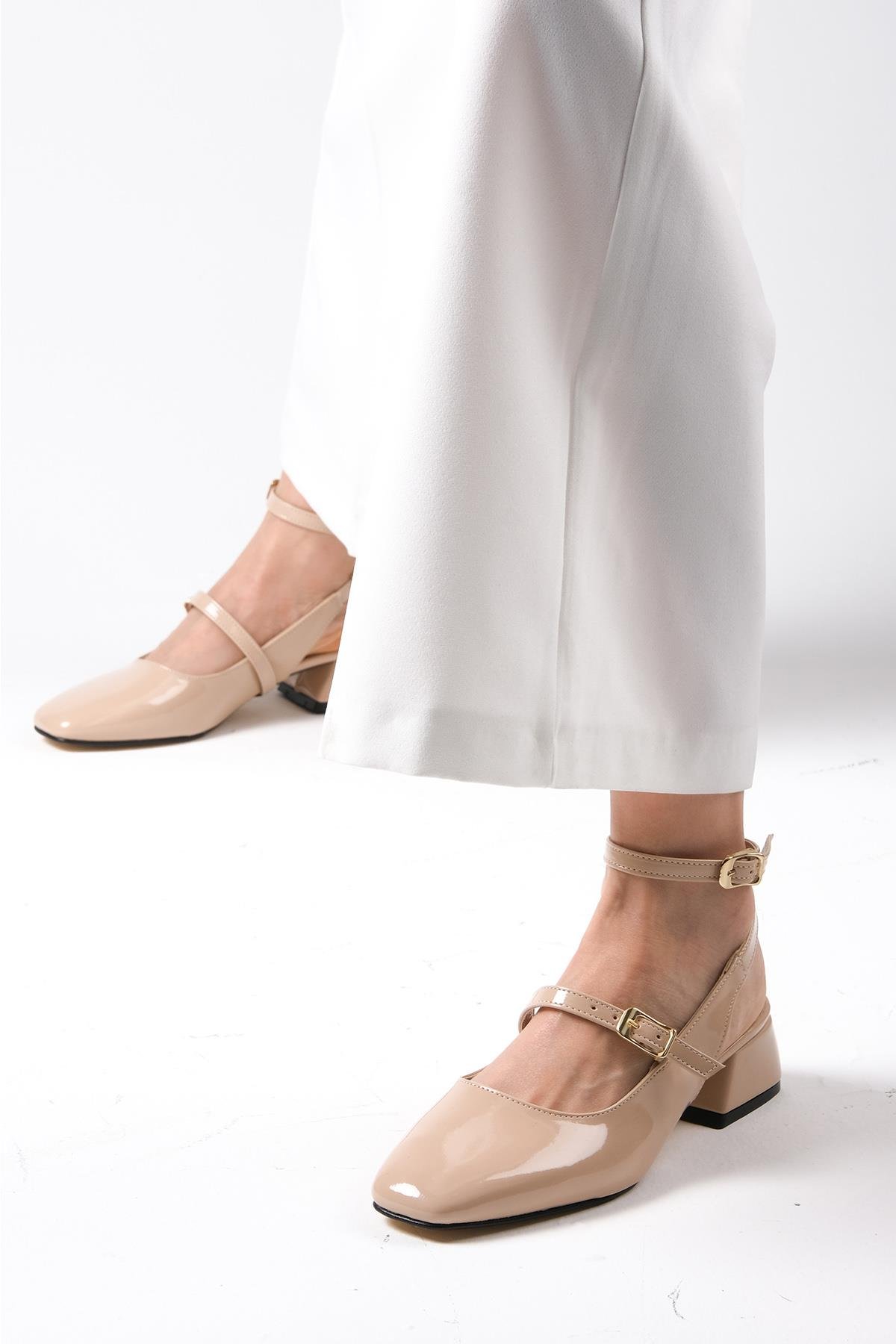 Audrey Ten Regi Rugan Kısa Topuklu Ayakkabı-Kısa Topuklu-Mio Gusto-01465NUR