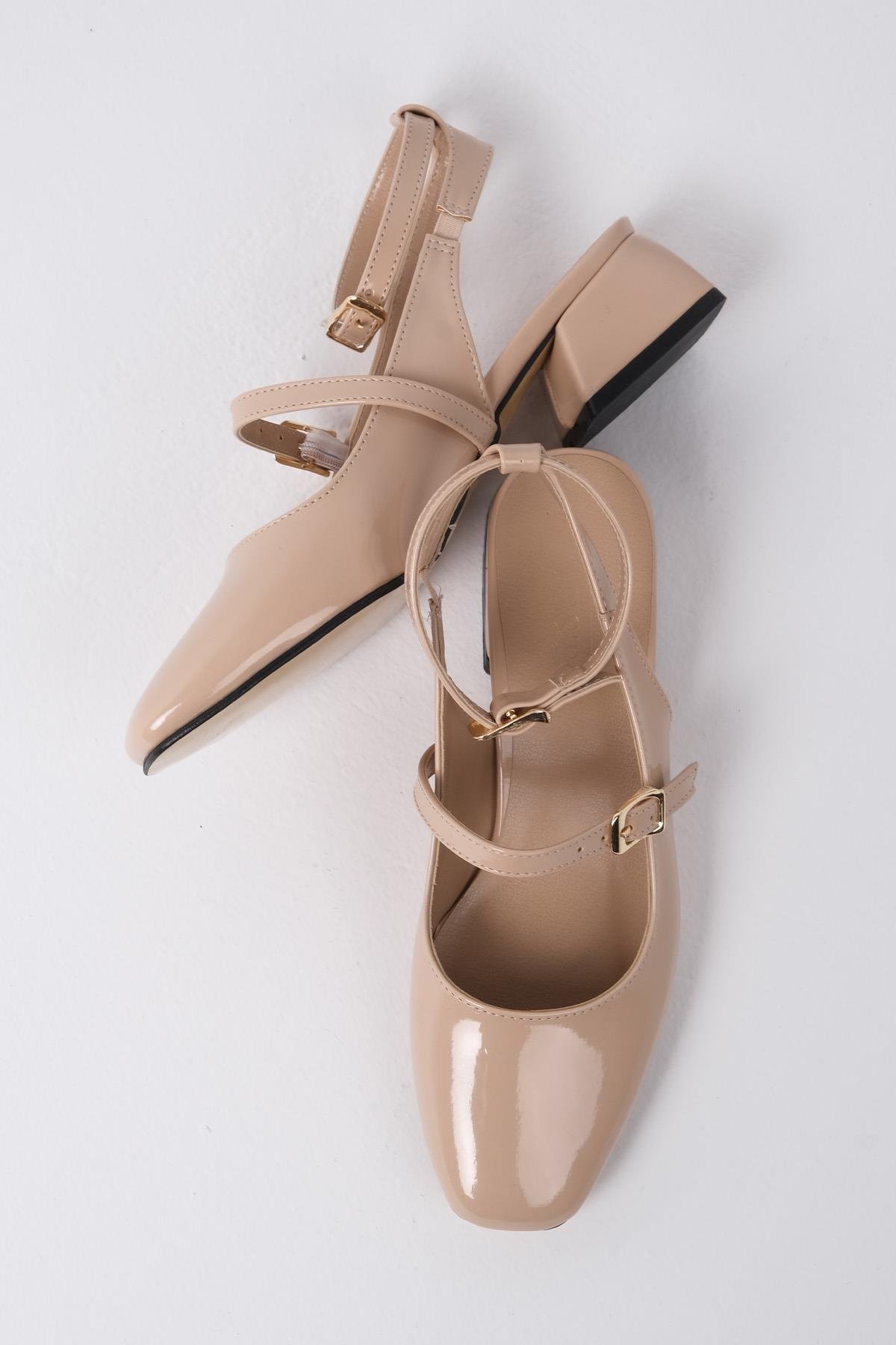 Audrey Ten Regi Rugan Kısa Topuklu Ayakkabı-Kısa Topuklu-Mio Gusto-01465NUR