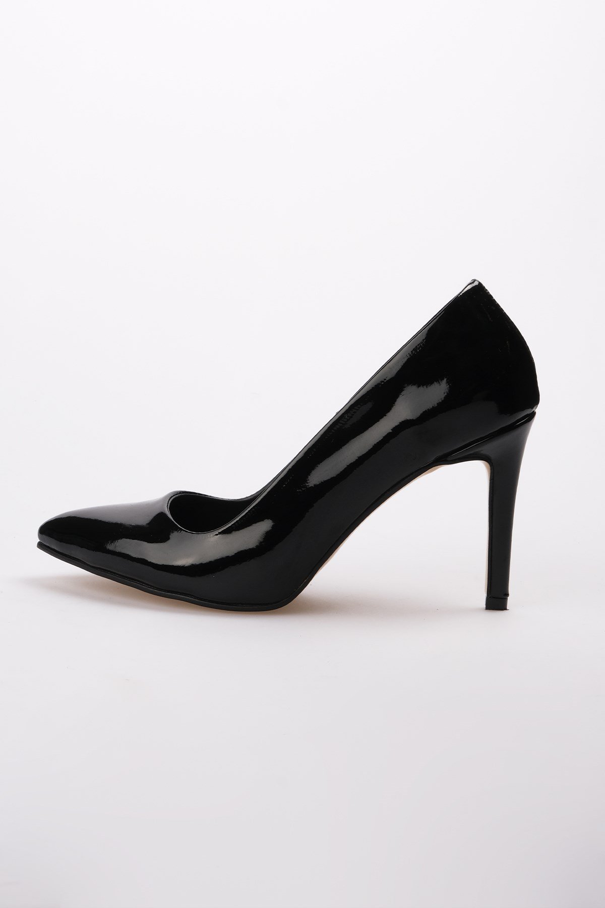 Basic Siyah Rugan Stiletto-Stiletto-Mio Gusto-09033BLR