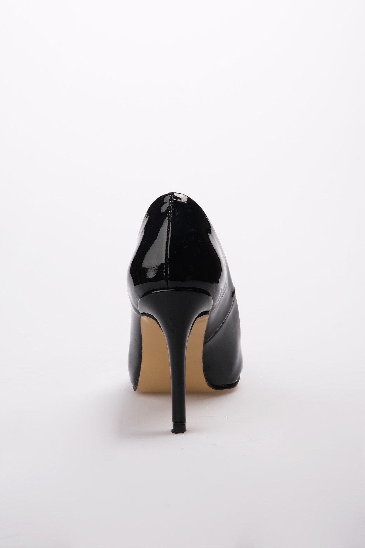 Basic Siyah Rugan Stiletto-Stiletto-Mio Gusto-09033BLR