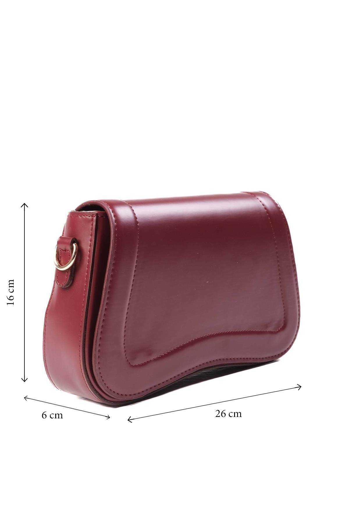 Bordo Renk El Ve Omuz Çantası-Bags-Mio Gusto-C0061WRC