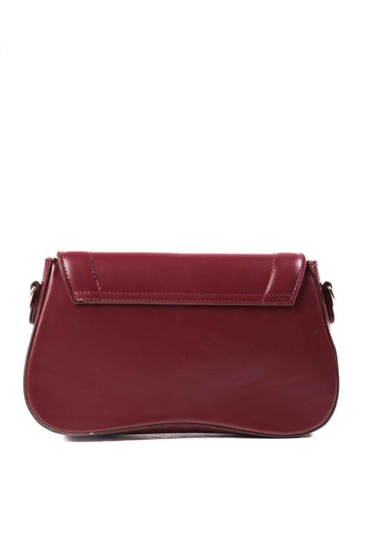 Bordo Renk El Ve Omuz Çantası-Bags-Mio Gusto-C0061WRC