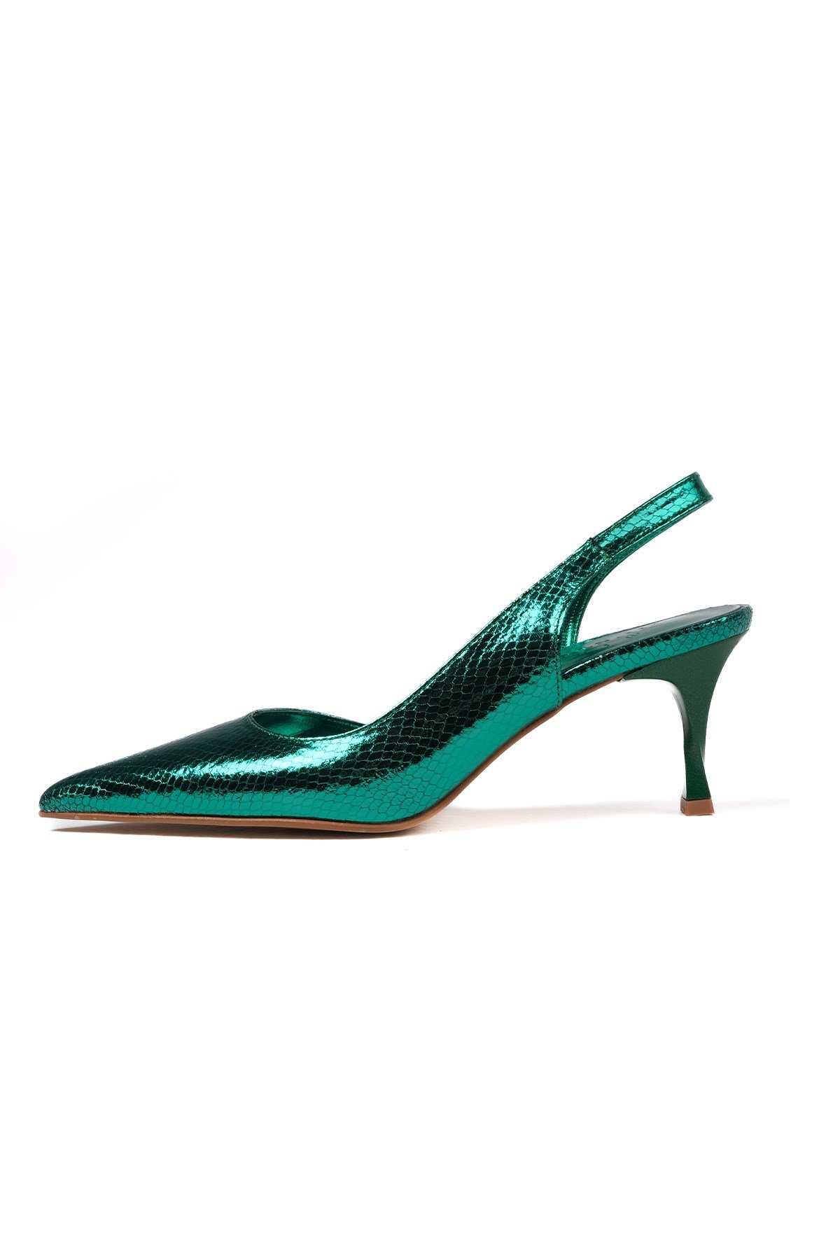 Clarice Yeşil Renk Topuklu Ayakkabı-High Heels-Mio Gusto-01435GNK