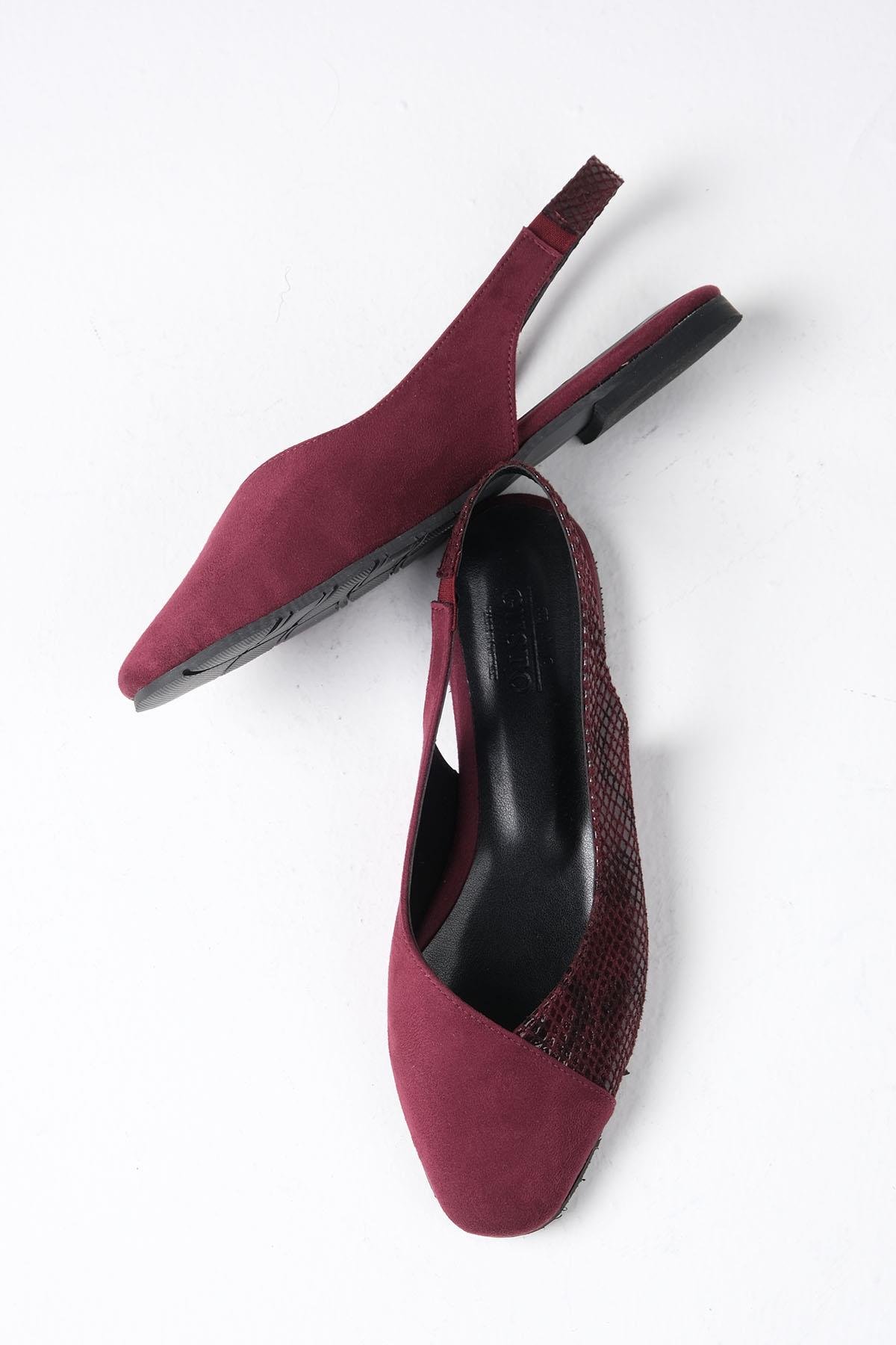 Debby Bordo Renk Küt Burun Babet-BABET-Mio Gusto-02261WRO