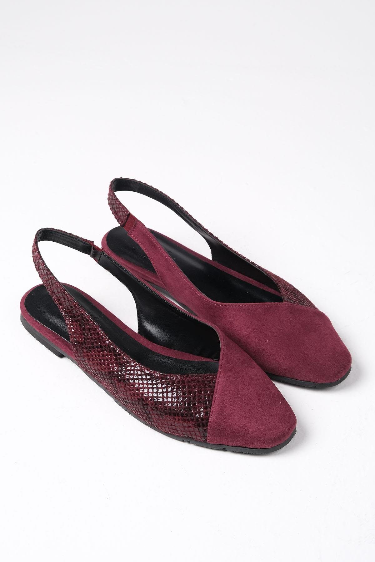 Debby Bordo Renk Küt Burun Babet-BABET-Mio Gusto-02261WRO