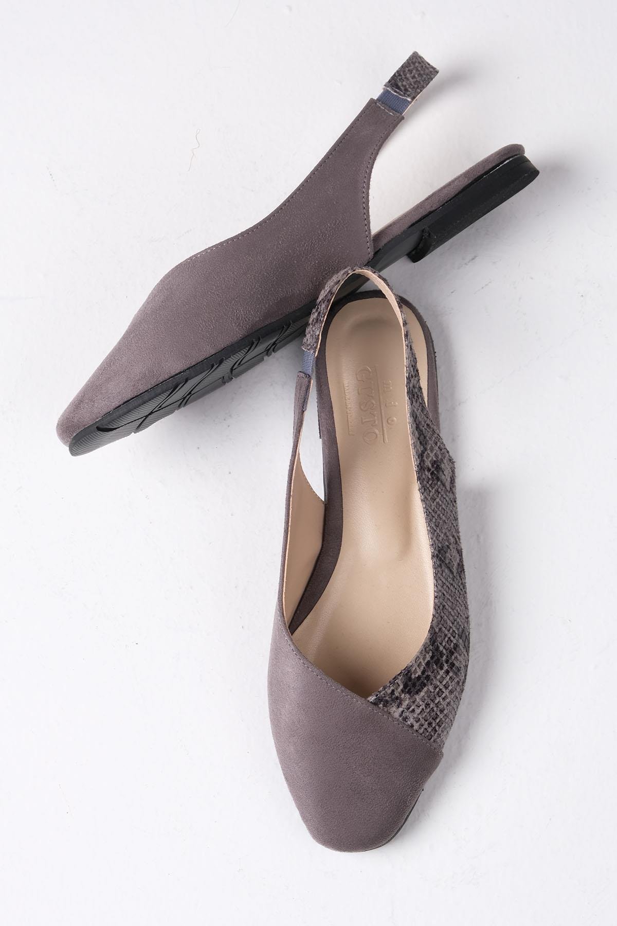 Debby Gri Renk Küt Burun Babet-BABET-Mio Gusto-02261GRO