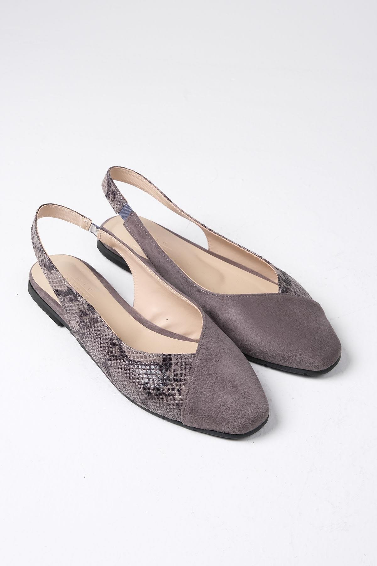 Debby Gri Renk Küt Burun Babet-BABET-Mio Gusto-02261GRO