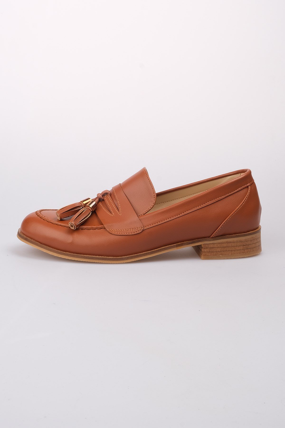 Dylan Taba Oxford Ayakkabı-DÜZ AYAKKABI-Mio Gusto-02156TAC