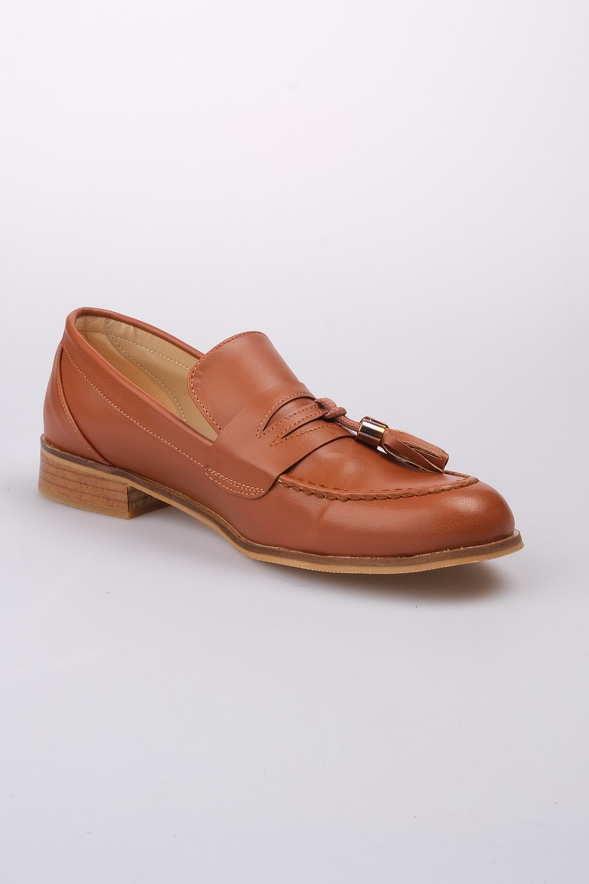 Dylan Taba Oxford Ayakkabı-DÜZ AYAKKABI-Mio Gusto-02156TAC
