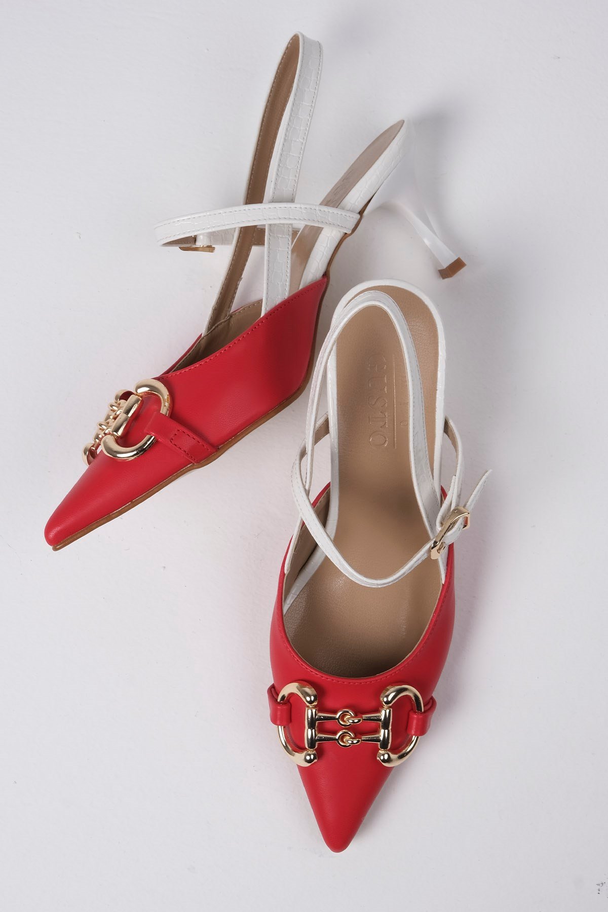 Felicity Kırmızı Renk Topuklu Ayakabbı-High Heels-Mio Gusto-01436REC