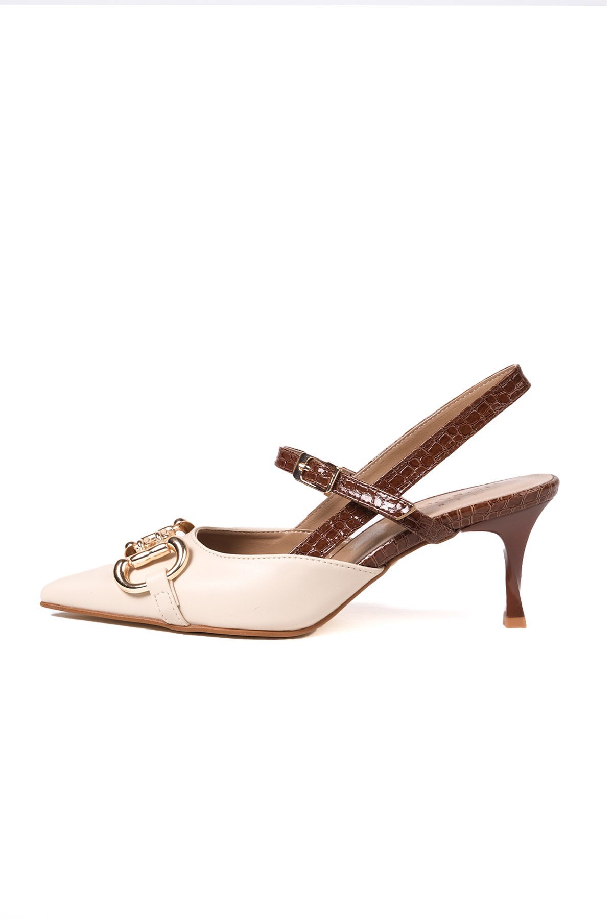 Felicity Ten Rengi Topuklu Ayakabbı-Yüksek Topuklu-Mio Gusto-01436NUC